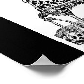 Calavera van de Eiffeltoren c. eind jaren 1800 Poster (Hoek)