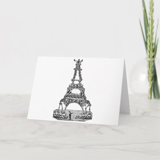 Calavera van de Toren c. recente 1800's van Eiffel Kaart (Voorkant)