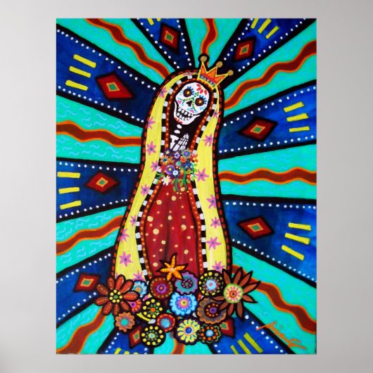 Calavera Virgen Guadalupe Poster (Voorkant)