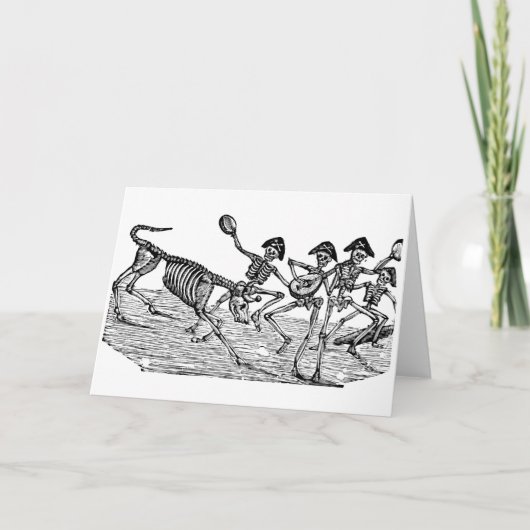 Calaveras bij het Runnen van de Stieren c. 1800's Kaart (Voorkant)