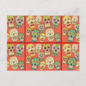 Calaveras-Briefkaarten Briefkaart (Voorkant)