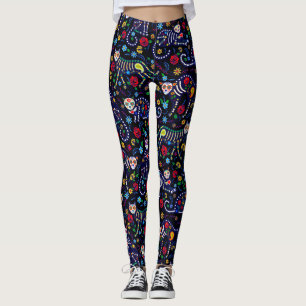 Calaveras Cats Dag van de Dode Pop Leggings