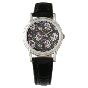 Calaveras Celebration - zwart Horloge