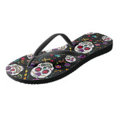 Calaveras Celebration - zwart Teenslippers (Schuin)