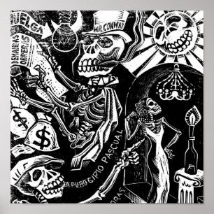 Calaveras. Circa 1936. Mexico. Poster