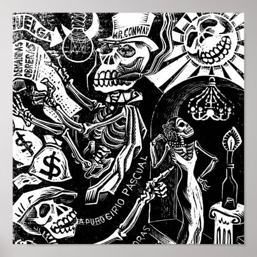  Calaveras. Circa 1936. Mexico. Poster (Voorkant)