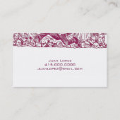 Calaveras of schedel profiel kaarten visitekaartje (Achterkant)