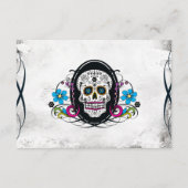 Calaveras Suiker Schedel & Bloemrijke Ontvangstkaa Informatiekaartje (Achterkant)