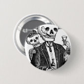 Calaveras uit Guadalajara, Mexico Ronde Button 5,7 Cm (Voorkant /achterkant)
