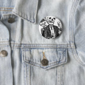 Calaveras uit Guadalajara, Mexico Ronde Button 5,7 Cm (In situ)