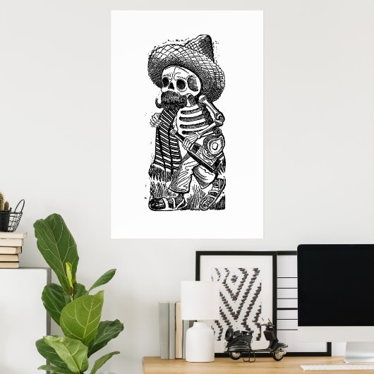 Calaveras Van de Heap door José Guadalupe Posada Poster (Thuiskantoor)