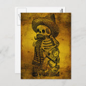 Calaveras van de Heap van José Guadalupe Posada Briefkaart (Voorkant / Achterkant)