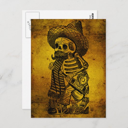 Calaveras van de Heap van José Guadalupe Posada Briefkaart (Voorkant / Achterkant)