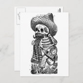 Calaveras van de Heap van José Guadalupe Posada Briefkaart (Voorkant / Achterkant)
