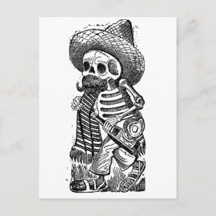 Calaveras van de Heap van José Guadalupe Posada Briefkaart