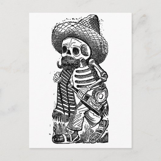 Calaveras van de Heap van José Guadalupe Posada Briefkaart (Voorkant)