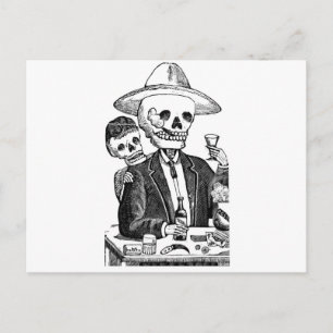 Calaveras van Guadalajara, Mexico Briefkaart