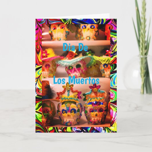 Calaveritas de Azucar, 5" x 7" Wenskaart Kaart (Voorkant)