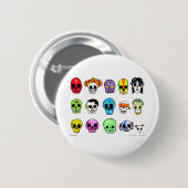 Calaveritas Ronde Button 5,7 Cm (Voorkant /achterkant)