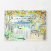 Calbria Italië | Mediterrane routekaart Drieluik Uitnodiging (Cover)