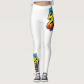 Calça Legging branca ENNOID GRÁFITT (Voorkant)