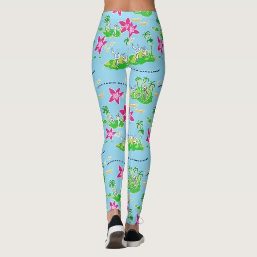 Calça legging com desenho de Capoeira (Achterkant)