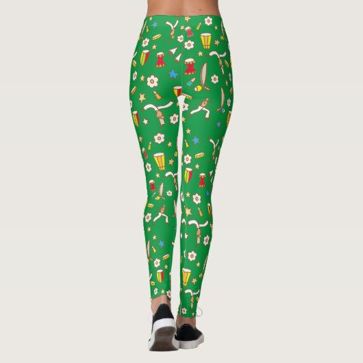 Calça legging com desenho de Capoeira (Achterkant)