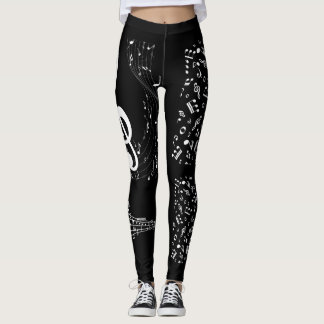 Calça legging notas musicais