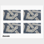 Calcada Portuguesa, Portuguese Pavement Rechthoekige Sticker (Vel)