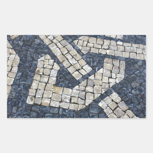 Calcada Portuguesa, Portuguese Pavement Rechthoekige Sticker (Voorkant)