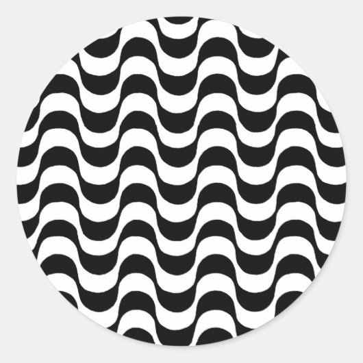 Calçadão de Copacabana Rio de Janeiro Brasil Ronde Sticker (Voorkant)