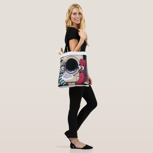 calcetines asustados tote bag (Op model)