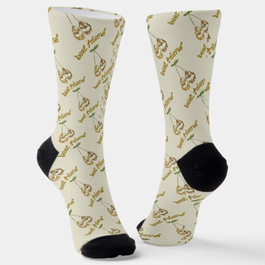 Calcetines de estampado integral con ardillas sokken (Gebogen)