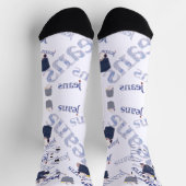 Calcetines de estampado integral con azul jeans sokken (Top)