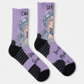 Calcetines Lady Cáncer – Estilo en cada paso Sokken (Rechts)