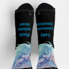Calcetines Lady Piscis – Detalle creativo Sokken