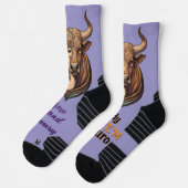 Calcetines Lady Tauro – Detalle único y zodiacal Sokken (Links)