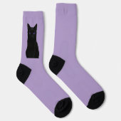 Calcetines sostenibles gato negro místico sokken (Rechts)