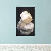 Calciet kristallen op Dolomiet Canvas Afdruk (Insitu (Houten vloer))