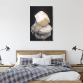 Calciet kristallen op Dolomiet Canvas Afdruk (Insitu (Slaapkamer))