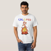 Calcifer Fire redcalcifer, hoesjes die kasteel ver T-shirt (Voorkant volledig)