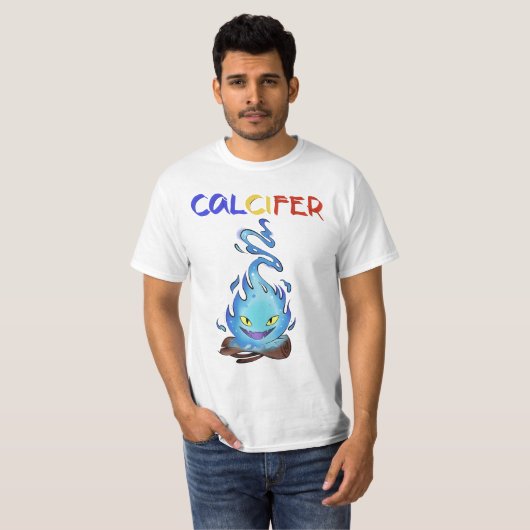 Calciferblauw T-shirt (Voorkant volledig)