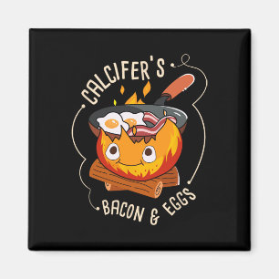 Calcifers Bacon En Ei I Kamperen Koken I Bacon Magneet