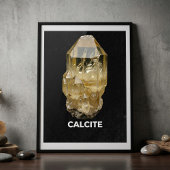 Calcite Crystal Gemstone Poster
