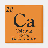 Calcium Periodiek Tabel Magneet (Voorkant)