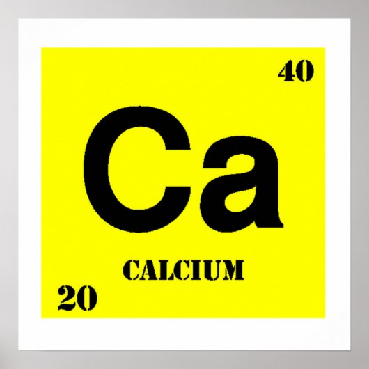 Calcium Poster (Voorkant)