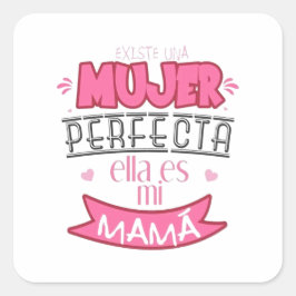 Calcomania Dia de la Madre Vierkante Sticker