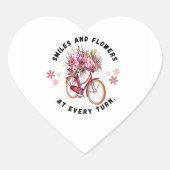 Calcomanía, Forma Corazón con frase motivacional Hart Sticker (Voorkant)