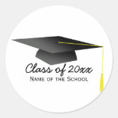 Calcomanía - Graduación - Personalizada Ronde Sticker (Voorkant)