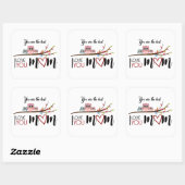 Calcomanía "Happy MOTHER'S DAY" the best mom ever Vierkante Sticker (Vel)